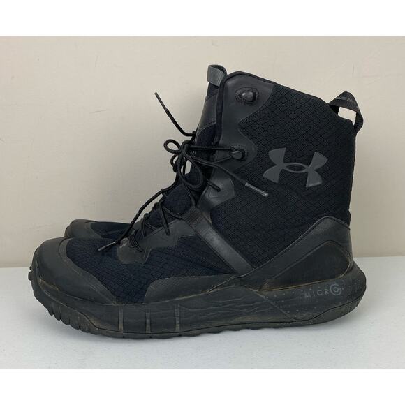 Men Under Armour Micro G Valsetz Tactical Combat 8" boots shoes, 13 2E - Picture 2 of 7